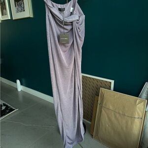 JLUX LABEL MAXI SKIRT PURPLE